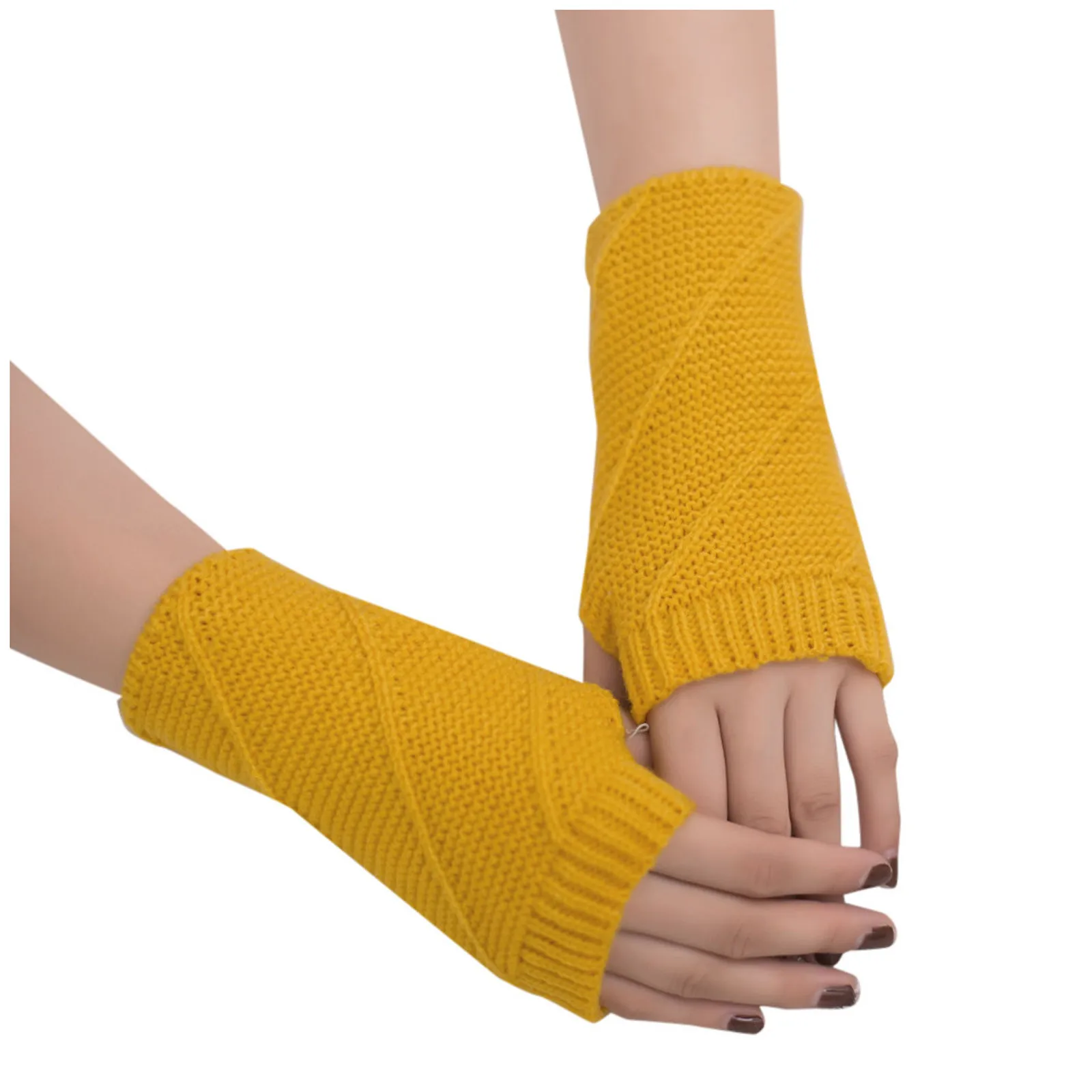 

Women And Girl Keep Warm Winter Knitted Mittens Ladies Gloves Fashion Creative Soft Fingerless Gloves Lover's Gift перчатки