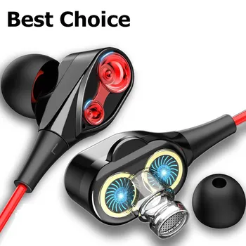 Auricolare cablato In-ear cuffie auricolari bassi per IPhone Samsung Huawei Xiaomi 3.5mm Sport cuffie da gioco con microfono