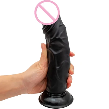 Realistic Dildos Soft Skin Feeling Huge Penis Erotic Thick Phallus Big Dick Anal Dildo Adult Sex Toys for Women Masturbation 3