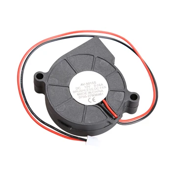 

Black Brushless DC Cooling Blower Fan 2 Wires 5015S 12V 0.06A 50x15mm