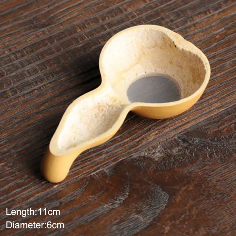 Креативные натуральные китайские калабаши ложки для чая Матча Совок Kong fu чайный набор Инструменты чайная ложка зеленый чай Bailer кухонные аксессуары - Цвет: A1