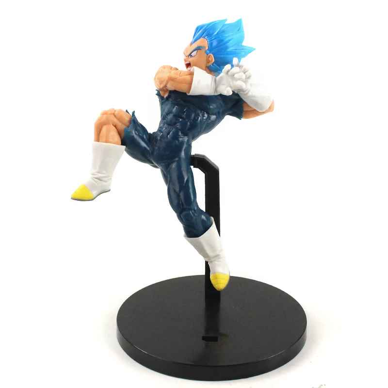 Dragon Ball Super Figures: Son Goku & Vegeta Super Saiyan Blue Hair PVC Toy Figurines (20-21cm) image 6