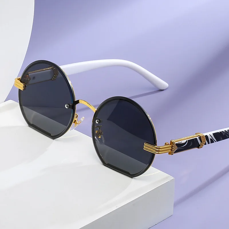 2022 Round Sunglasses Metal Wholesale Sun Glasses For Men And Women