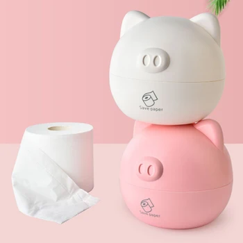

Creative Cute Cartoon Piglet Tissue Box Simple Nordic Style Paper Roll Paper Universal Tissue Box Living Room Storage Box