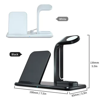 

3 In 1 Wireless Charger Stand Charging Dock Station for iPhone AirPods Apple Watch AS99