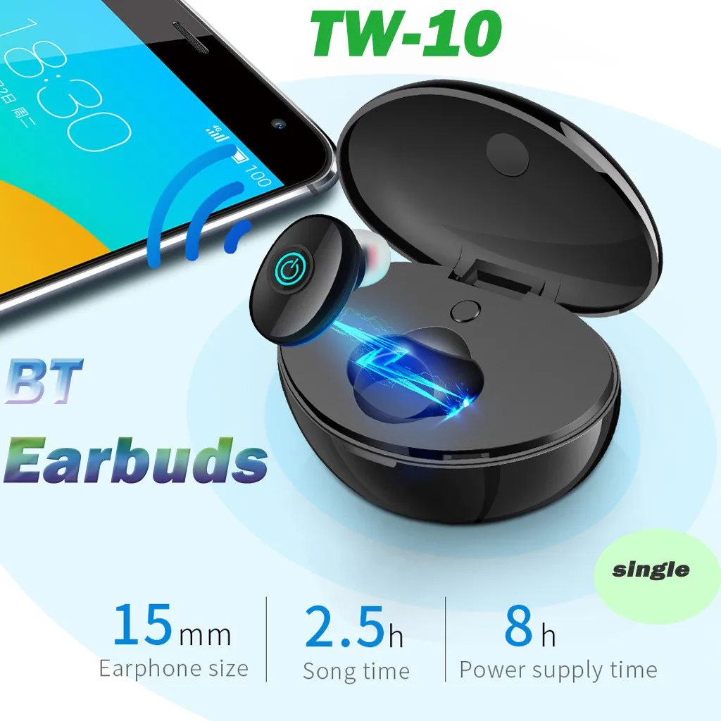 Mosunx BT Blueteoth наушники истинные беспроводные гарнитуры 5 0 TWS in Ear Водонепроницаемая