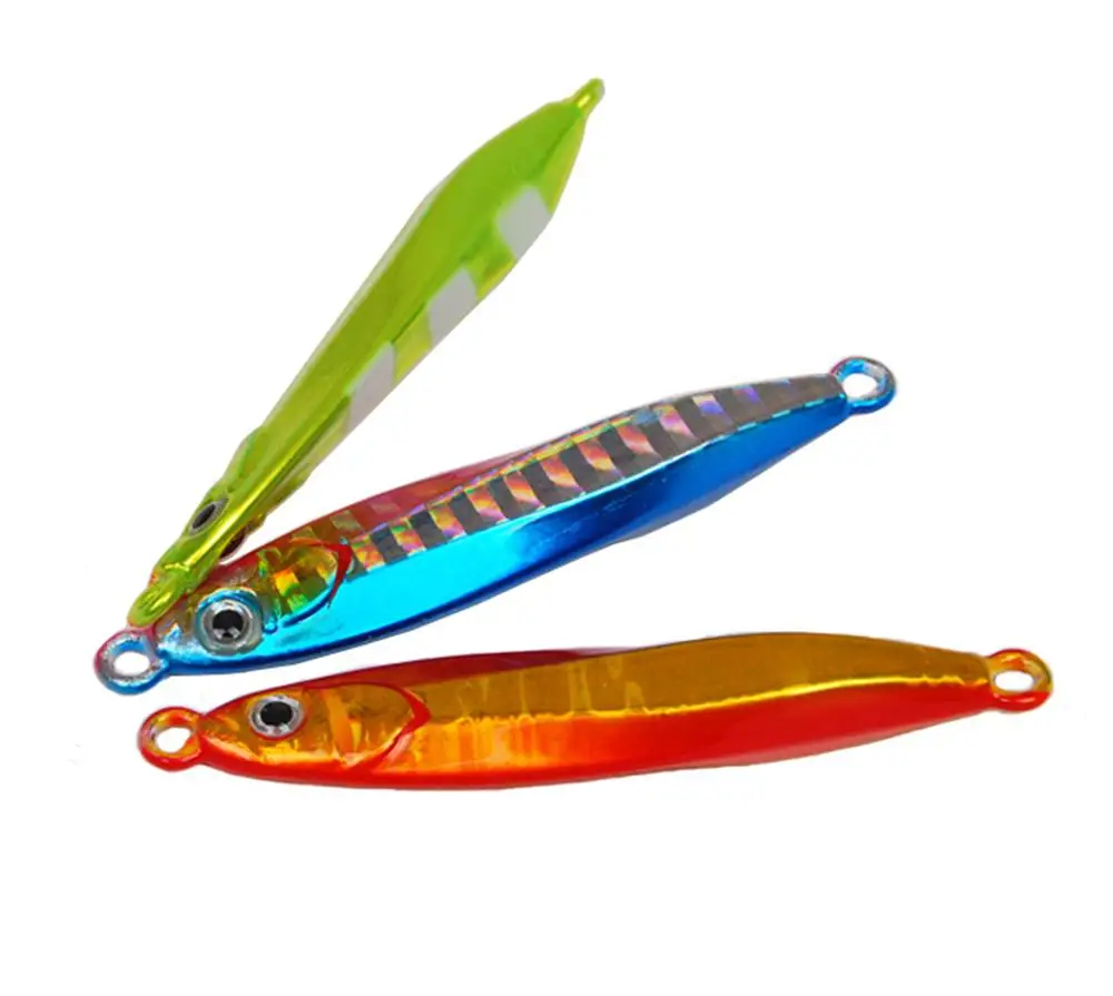 

5PCS Deep sea Fishing Jigging Glow Zebra Slow Jig Jigbait Spoon Lure baits 20g