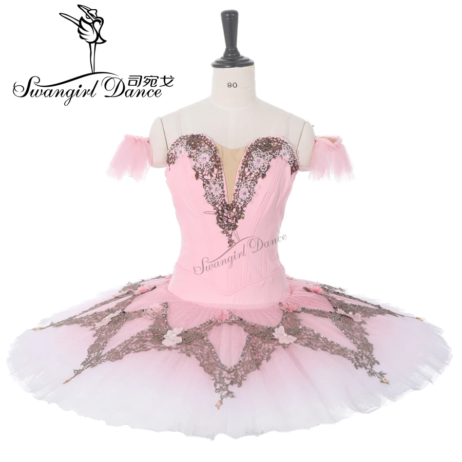 la sylphide pink professional tutu for girls professional pancake tutu stage costume for competiton BT9282