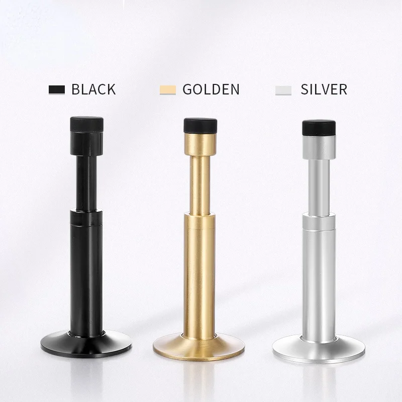 Hydraulic Buffer Door Stopper,Pure Copper And Aluminum Alloy Floor Door Stops,Wall-Mounted Bumper,Non-Magnetic Hardware