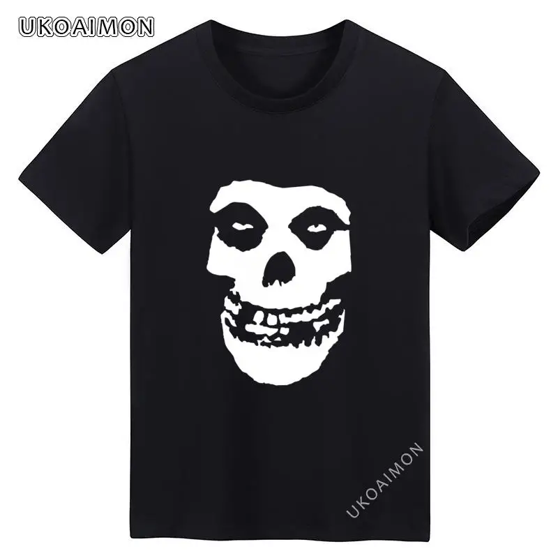 Новое поступление футболки Misfits в стиле унисекс с изображением черепа дешевые