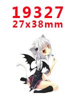 19327 30 шт мультфильм персонаж плоское украшение из смолы PR 19394 - Цвет: 19327