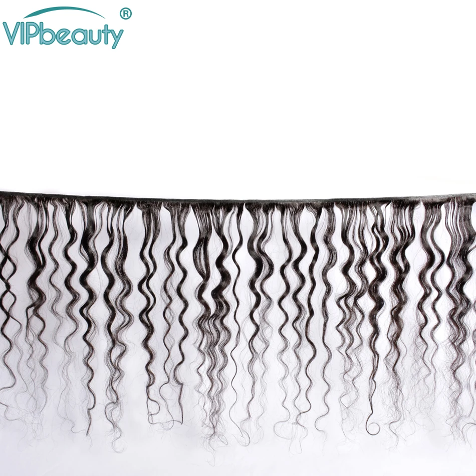 VIPbeauty индийские волнистые Волосы remy наращивания натуральные кудрявые пучки волос 3 шт. натуральный Цвет 1B могут быть окрашены