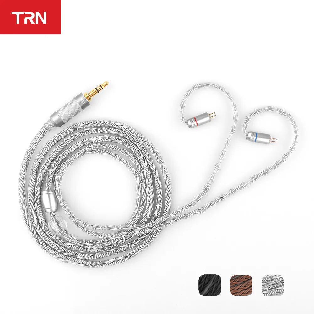 Кабель TRN T2 16 жильный посеребренный Hi Fi кабель MMCX/2 контактный разъем для V90 BA5 V80 C10