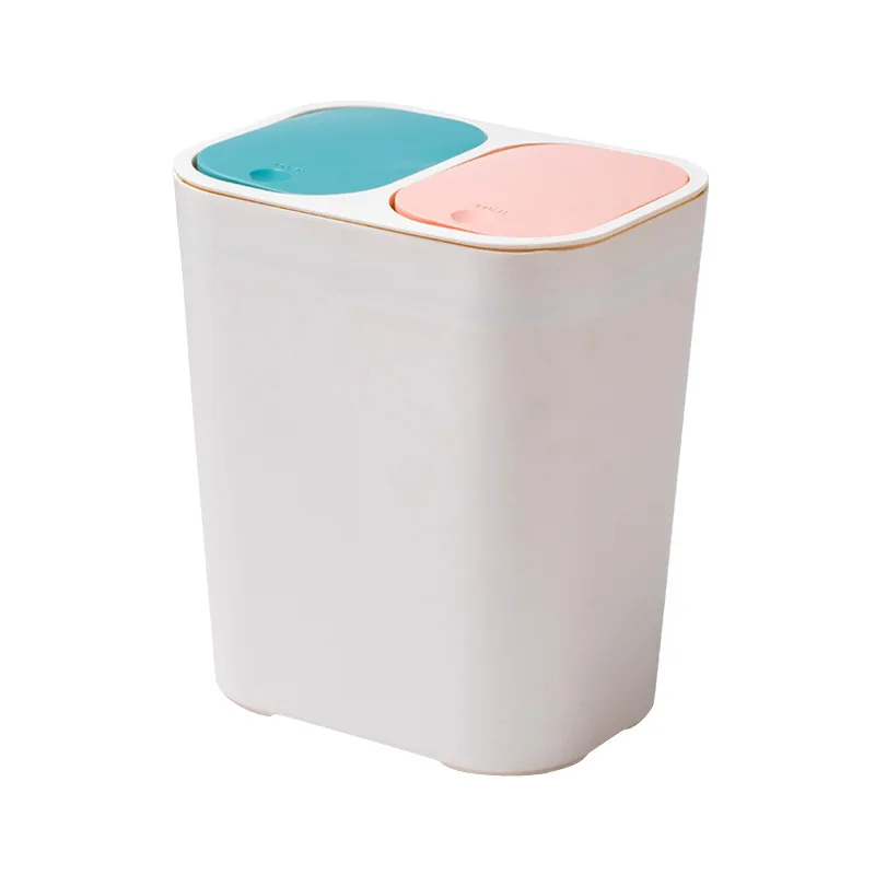 Xiaomi Jordan& Judy двойной порт классификация мусорный бак сухой влажный мусор с крышкой Гостиная Спальня Кухня мусорный бак