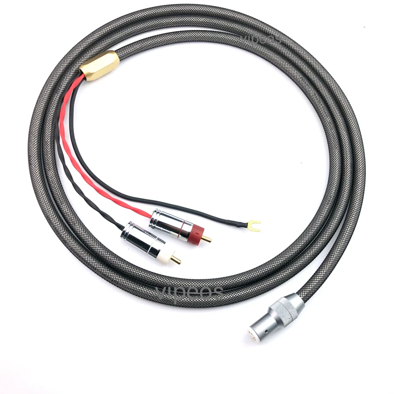 Hifi audio 4 core OFC посеребренный G5 shield RCA 5 pin DIN XLR U spade plug Audio Phono кабель тонарма с