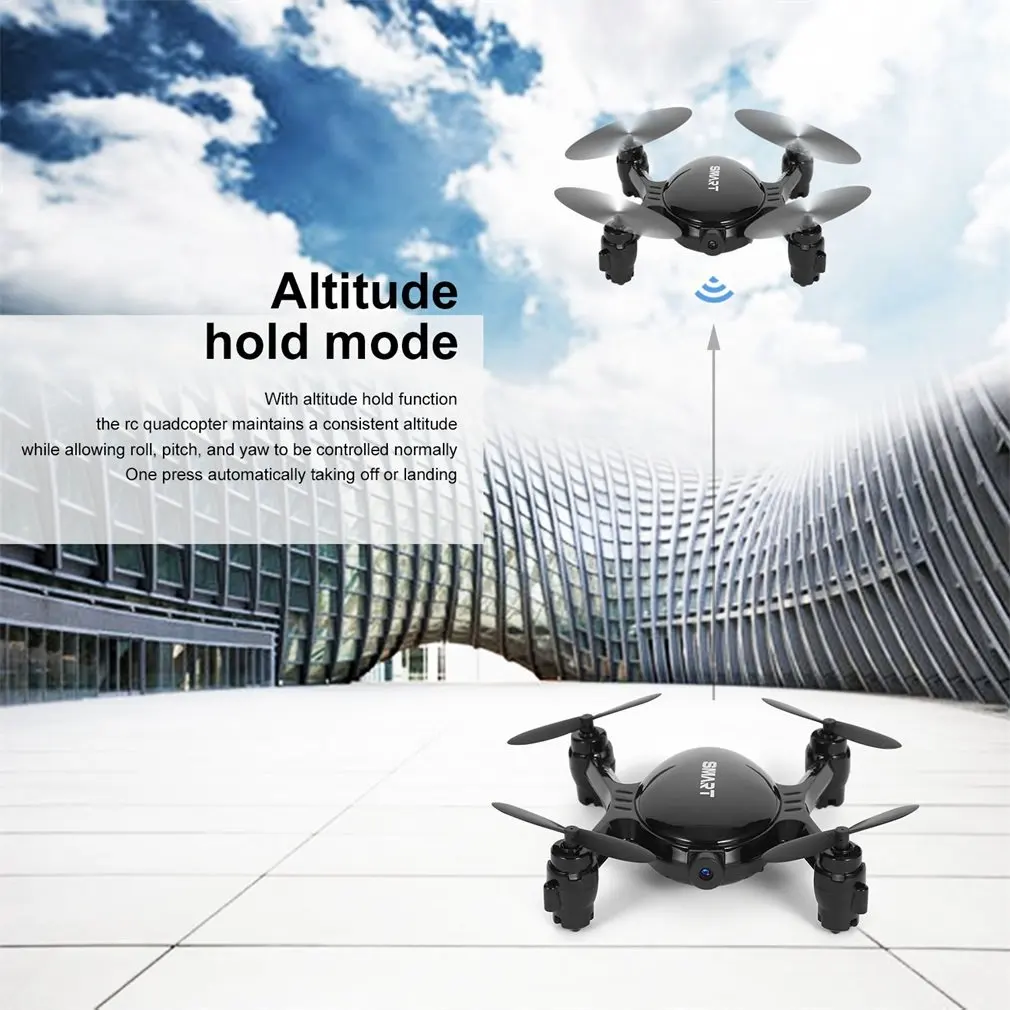 2.4GHz Real-time 720P Video FPV RC Quadcopter with 0.3MP Built-in Camera Headless Mode Mini Drone with Altitude Hold