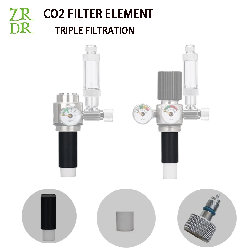 ZRDR Аквариум CO2 цилиндр генератора фильтра элемент трубы фитинг регулятор клапана