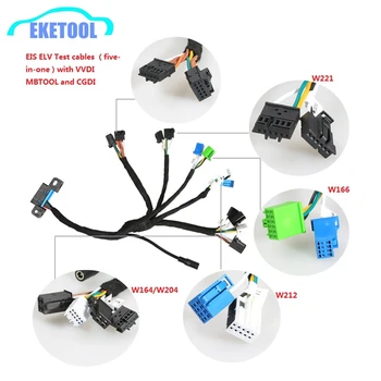 

EIS ELV Test Cables 5In1 Maintenance Work For Benz VVDI MB BGA TOOL CGDI Prog MB EIS ELV Full Set With Dashboard Connector
