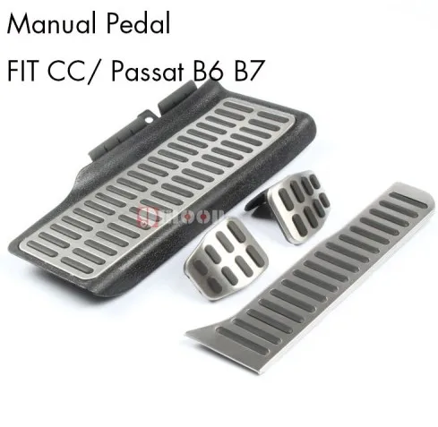 Авто педаль подставка для ног из нержавеющей стали для Skoda Octavia A5 для Volkswagen Golf 5 6 Jetta MK5/6 Passat B6 B7 Scirocco Tiguan - Название цвета: MT for Passat