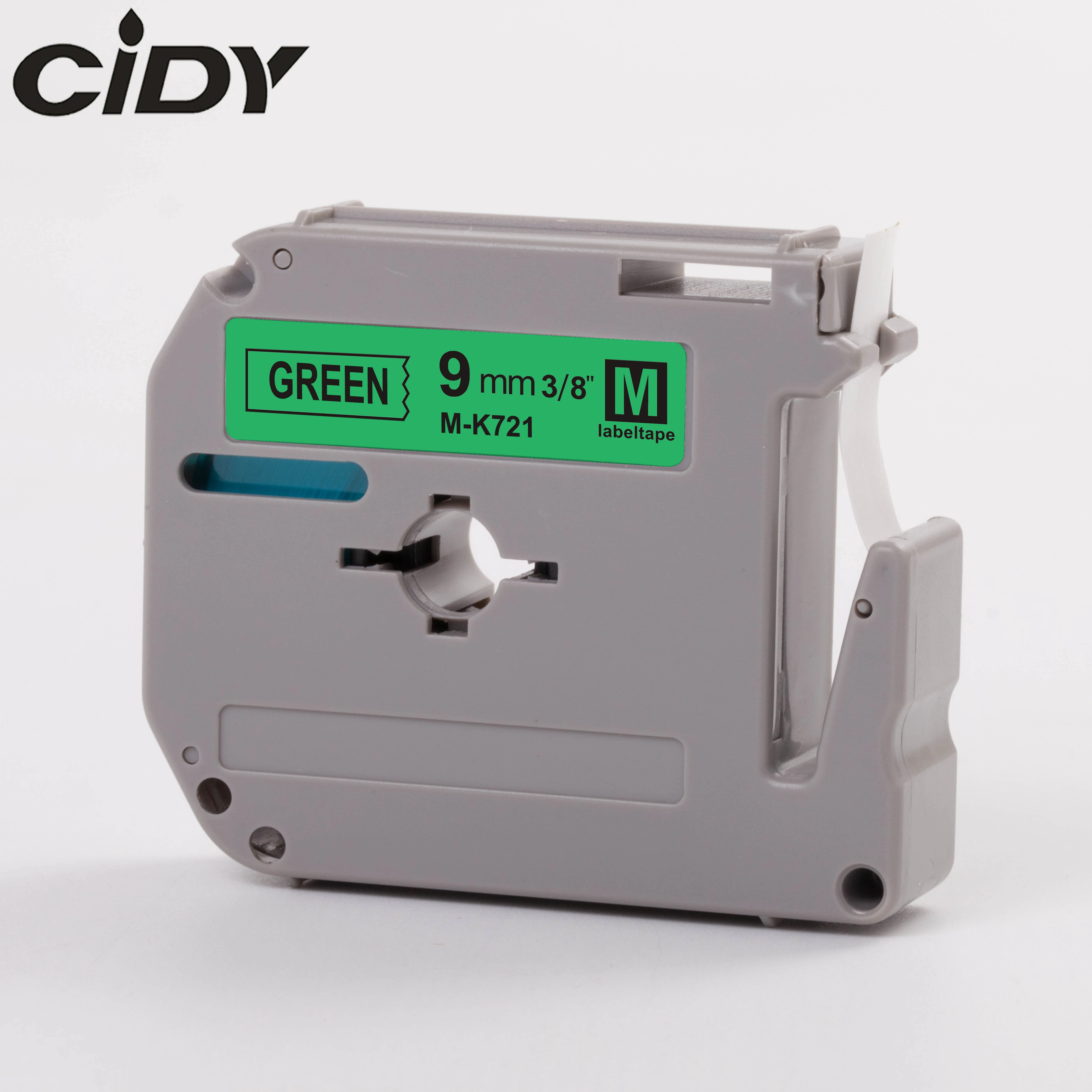 CIDY совместимый brother M-K721 MK721 MK 721 MK-721 черный на зеленом 9 мм ламинированные сильные