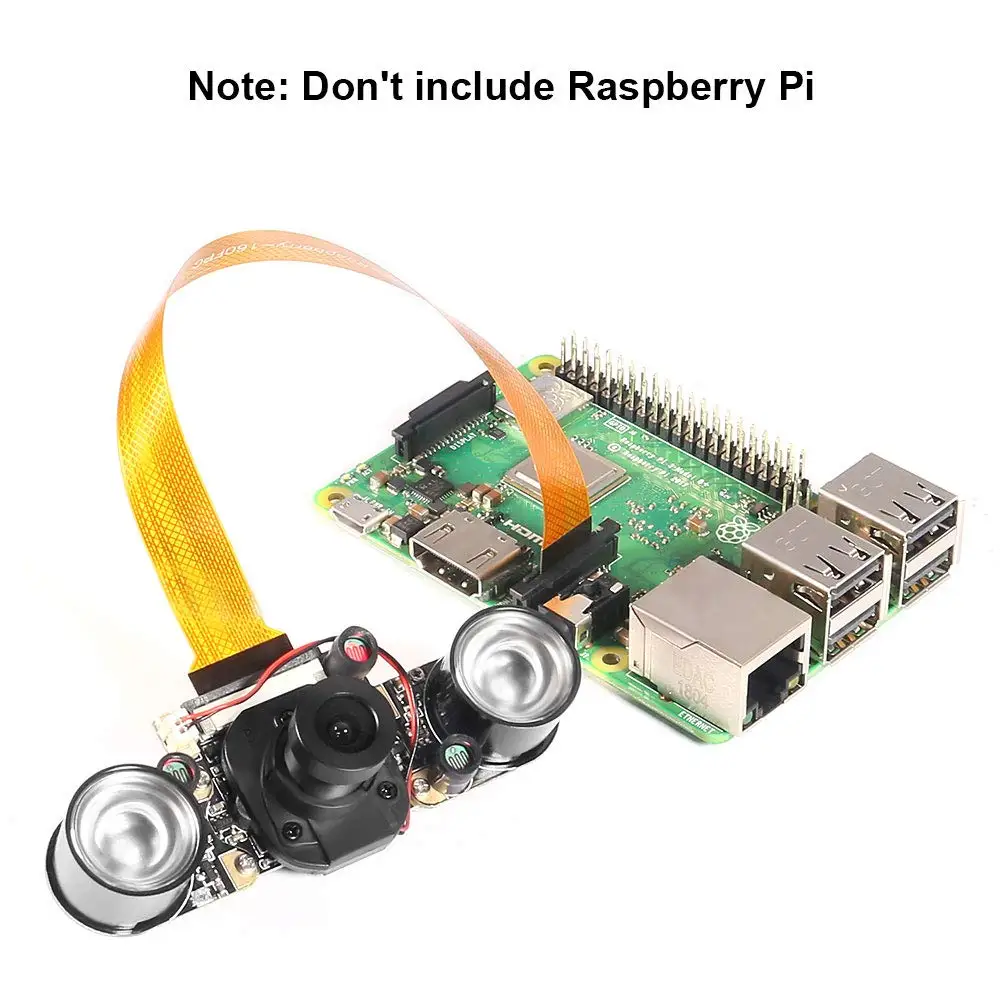 Raspberry pi 2 3 Модель B+ Zero W камера ночного видения 5MP OV5647 веб-камера видео 1080p 2 шт инфракрасный светодиодный автоматический ИК-вырез
