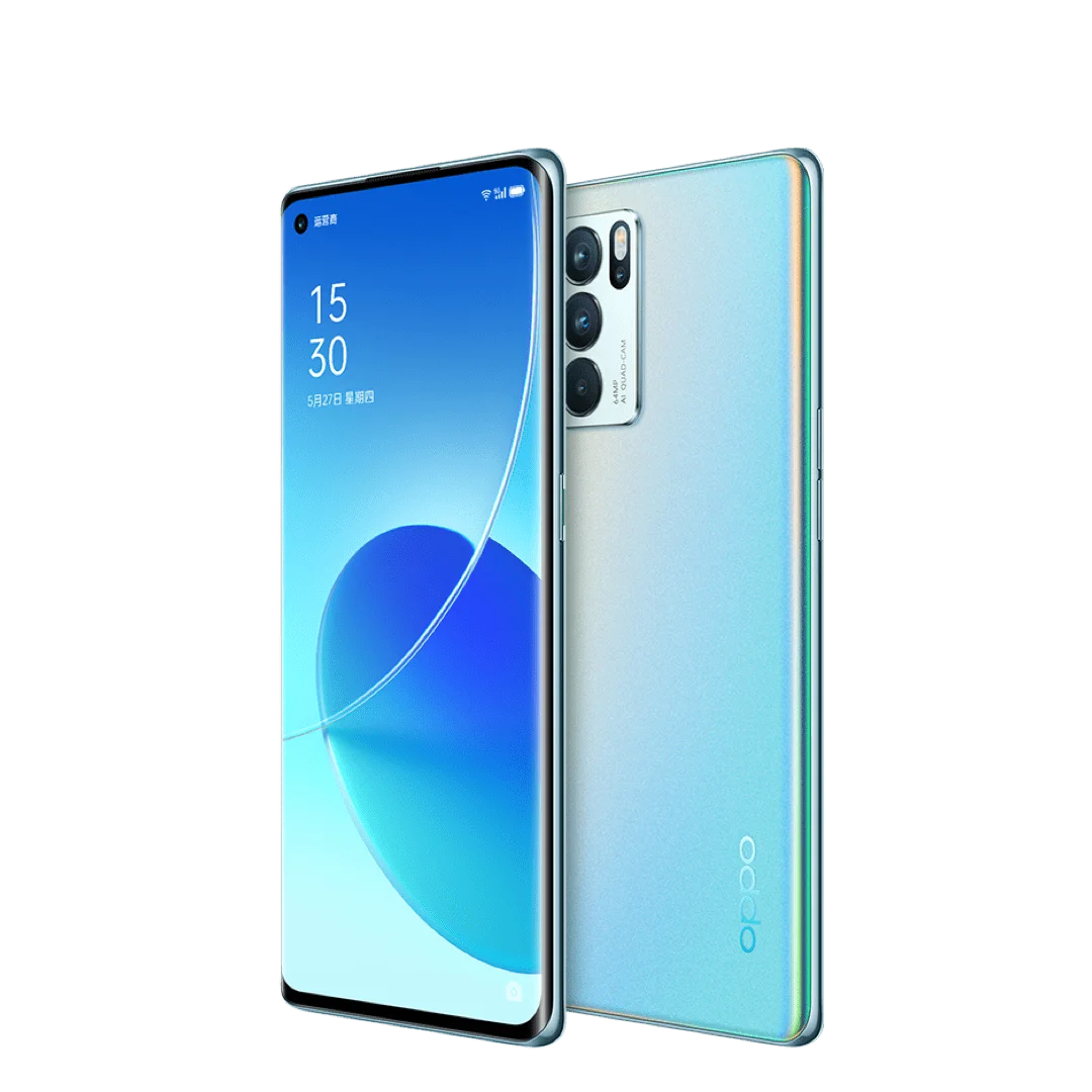 Oppo Reno 6 Pro 5G Cell phone Octa Core Dimensity 1200 6.55“ AMOLED 90Hz 8GB 12GB RAM 128GB 256GB ROM 65W 64MP Main Camera NFC best ram for gaming