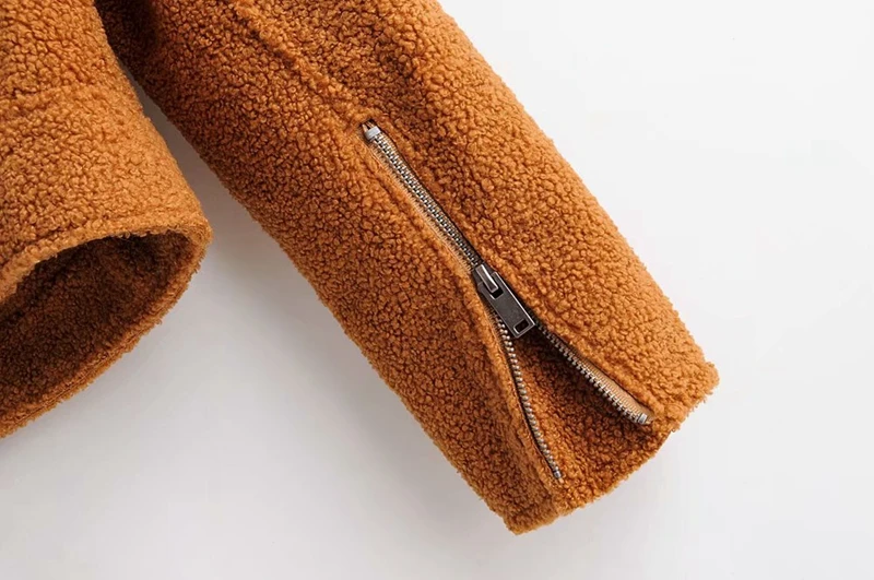 Everkaki Boho искусственный мех ягнята куртки пальто для женщин осень зима на молнии толстые теплые женские плюшевые меховые пальто куртки женские Новые