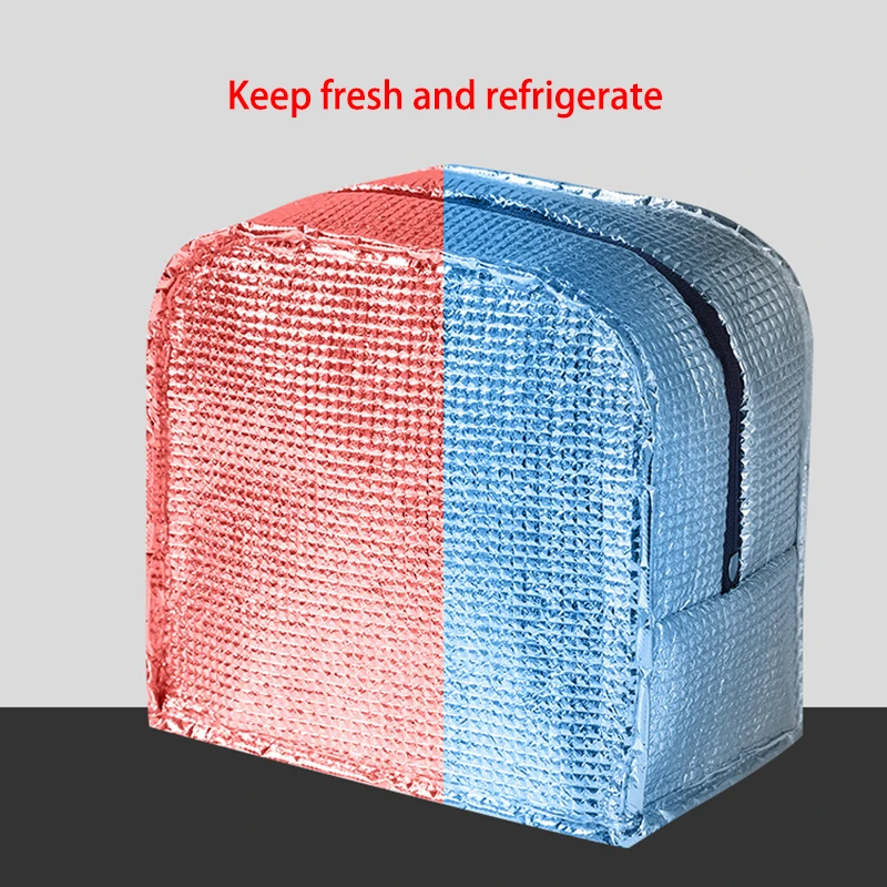 1 pz. Borse frigo fresche in nylon impermeabile, portatili, con cerniera, termiche, in Oxford, per le donne, comode borse portapranzo, per alimenti_voghion.com