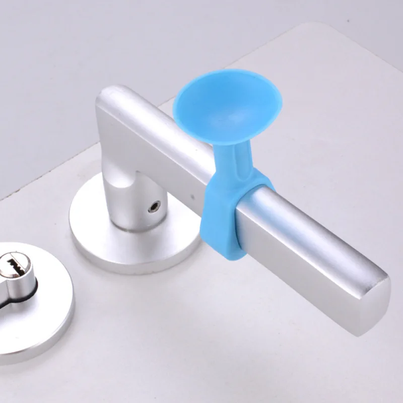 

5 Pcs Mini Anti-Collision Silicone Door Stopper Door Handle Lock Silencer Attached Silicone Silencer Crash Pad Wall Protectors
