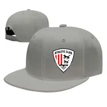 Спортивная бейсбольная кепка с регулируемой плоской подошвой для клуба Bilbao, Молодежные кепки Snapback в стиле хип-хоп серого цвета