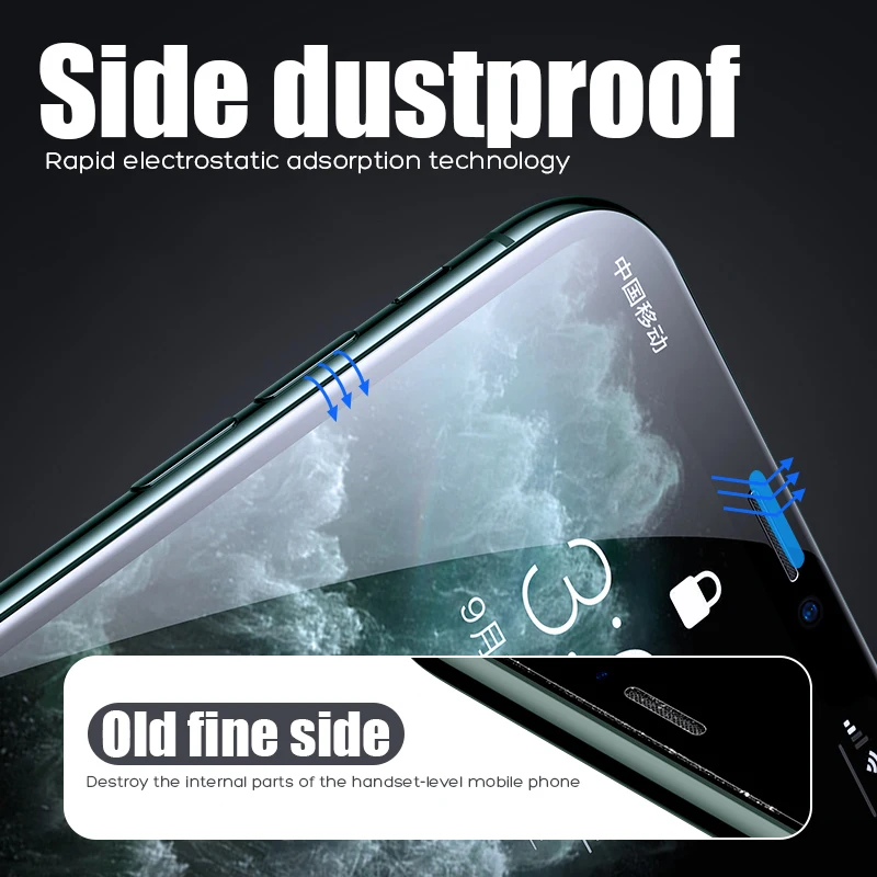 Защитное стекло с закругленными краями 300D для iPhone 7 8 6 6s Plus, закаленное защитное стекло для iPhone 11 Pro X XR XS Max