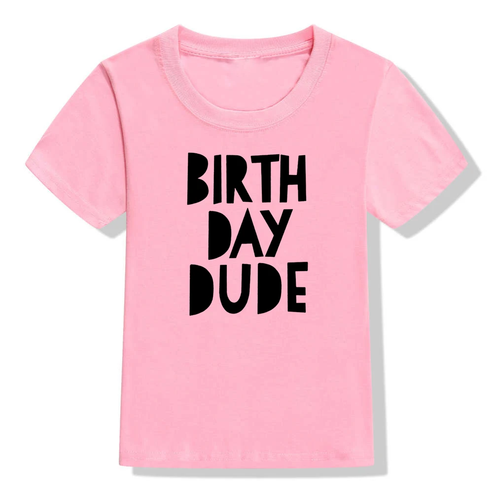 Детская футболка с принтом на день рождения модная футболка для маленьких мальчиков и девочек повседневная детская одежда с короткими рукавами Забавные футболки, Прямая поставка