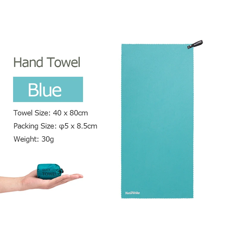 Naturehike NH19Y001-J микрофибра для спортзала банное полотенце для путешествий полотенце для рук и лица быстросохнущее фитнес-Тренировка Кемпинг Туризм йога пляж - Цвет: Hand Towel Blue