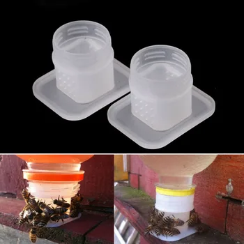 

Drinker Bee Water Feeder White ABS Lightweight Supplies Honey Drinking