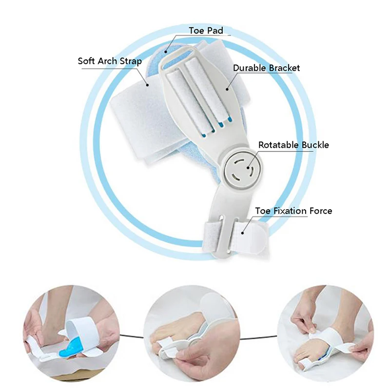 Big Bone Toe Bunion Splint Straightener Corrector,Foot Pain Relief Hallux Valgus Feet Care Protector Foot Care Tools 1PC/1Pair Big Bone Toe Bunion Splint Straightener Corrector,Foot Pain Relief Hallux Valgus Feet Care Protector Foot Care Tools 1PC/1Pair