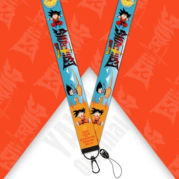 

20pcs/lot Customizable Mobile Phone Lanyard Dragon Ball Neck Strap Hang Rope ID Card Badge Holder Key Strap Goku Lanyards D189