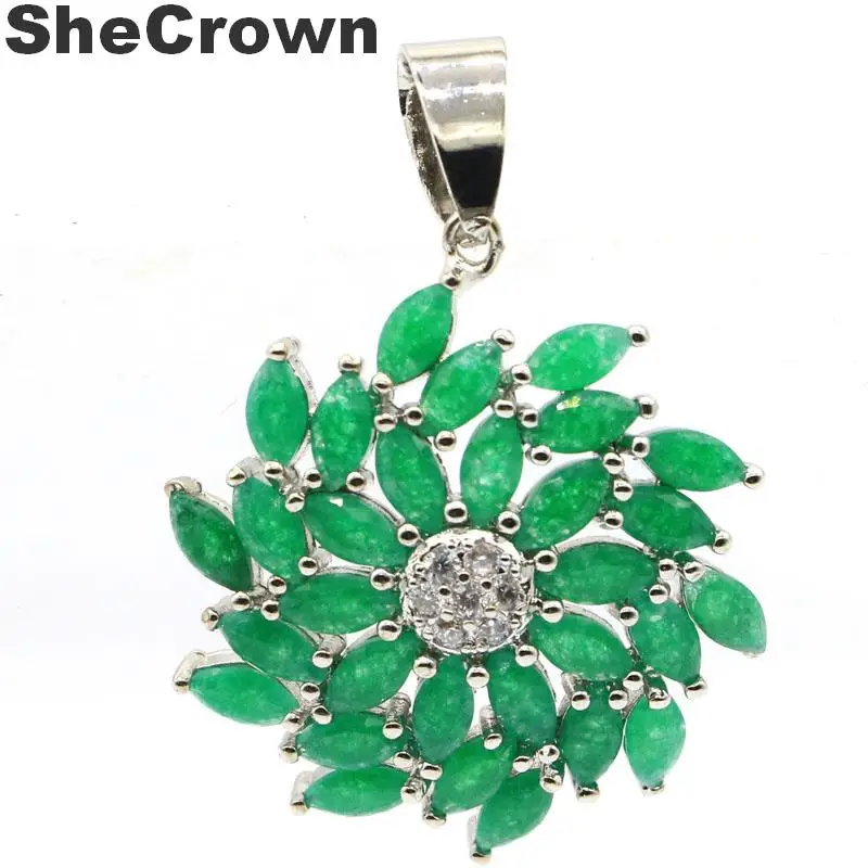 

Gorgeous Big Size Pink Kunzite, White CZ Party Ladies Engagement 925 Silver Pendant