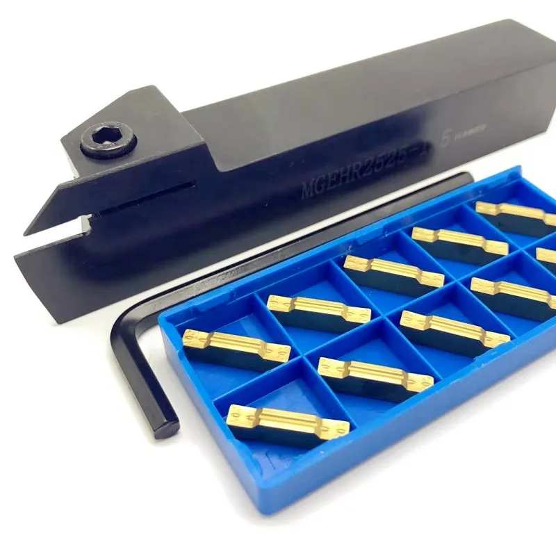 MGEHR-3 MGEHR1010-3 MGEHR1212-3 MGEHR1616-3 MGEHR2525-3 Lathe tool holder slotted tool +10PCS MGMN300 cutting tools