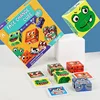 Animals Cube Table Games Educational Toys Kawaii Face Cube Building Blocks Puzzle Interactive Board Game Challenge Kids Gift 1