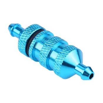 

1pcs Oil Filter Aluminum Alloy Oil Nitro Fuel Filter Simulation Metal Accessories For 1/10 RC Car Crawler D90 Traxxas TRX4
