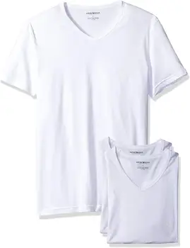 

2020 Men's 3-Pack Regular Fit V-Neck Undershirt Cotton Casual