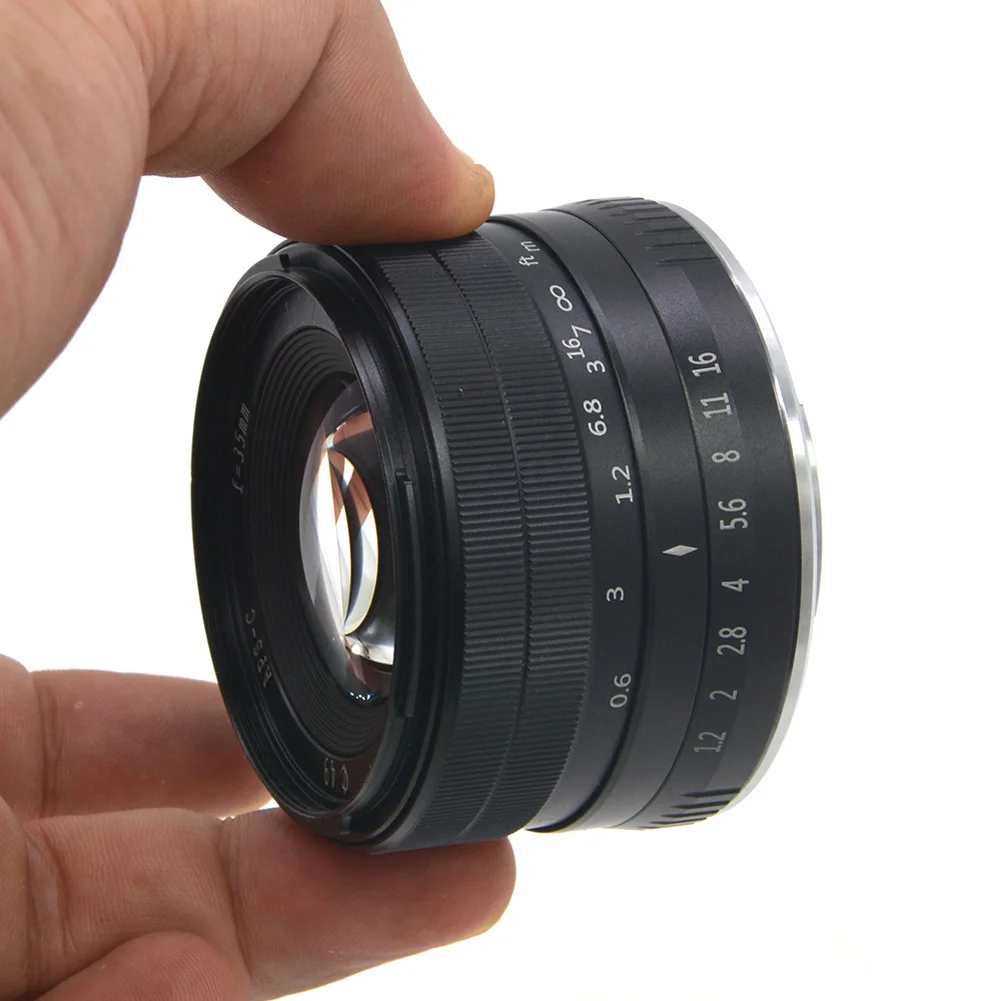 

35mm F1.2 Manual Focus Lens Metal Casing Durable Lighweight Lens for Fuji X Hi dropship