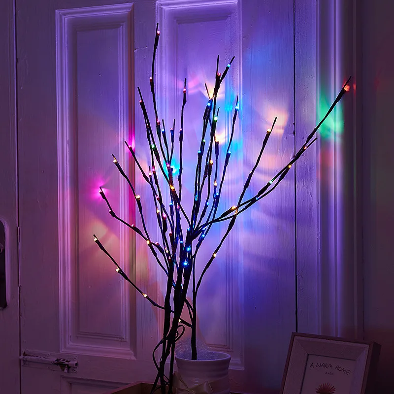Рождественские украшения для дома Новогодняя гирлянда 20 огней ветка для новогодней елки украшения для новогодней елки