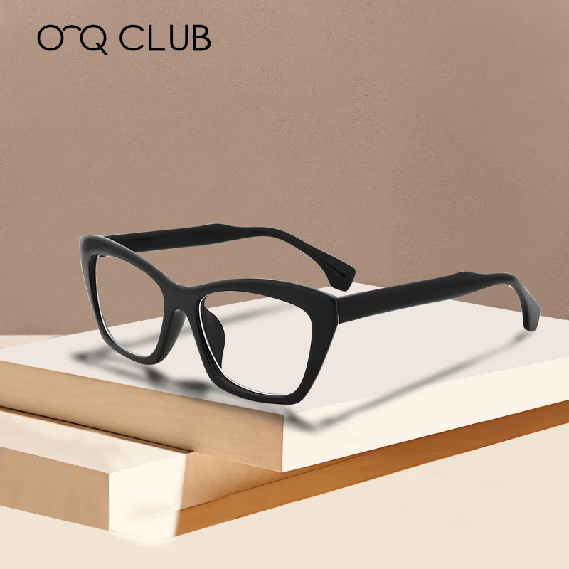 O-Q CLUB Acetate Glasses Frame Women Cat Eye Prescription Eyeglasses Myopia Optical Female Cateye Spectacle Eyewear | Аксессуары для