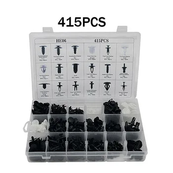 

Car Rivet Fasteners Clip 415pcs Fastener clips Push Retainer Pin Moulding Kit