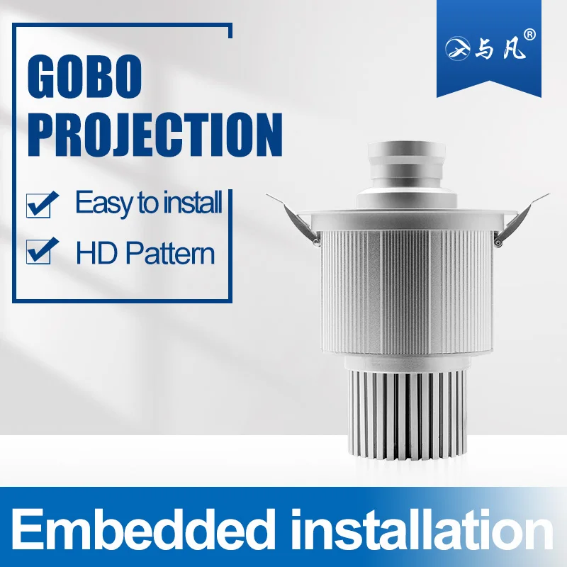 US $125.00 Yufan 80W Customized Gobo Store Logo Projector Ceiling Recessed Mounted Laser Lights