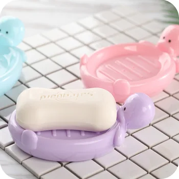 

1 Pcs Cartoon Handmade Duck Pattern Soap Storage Box Bathroom Accessories Plastic Soap box