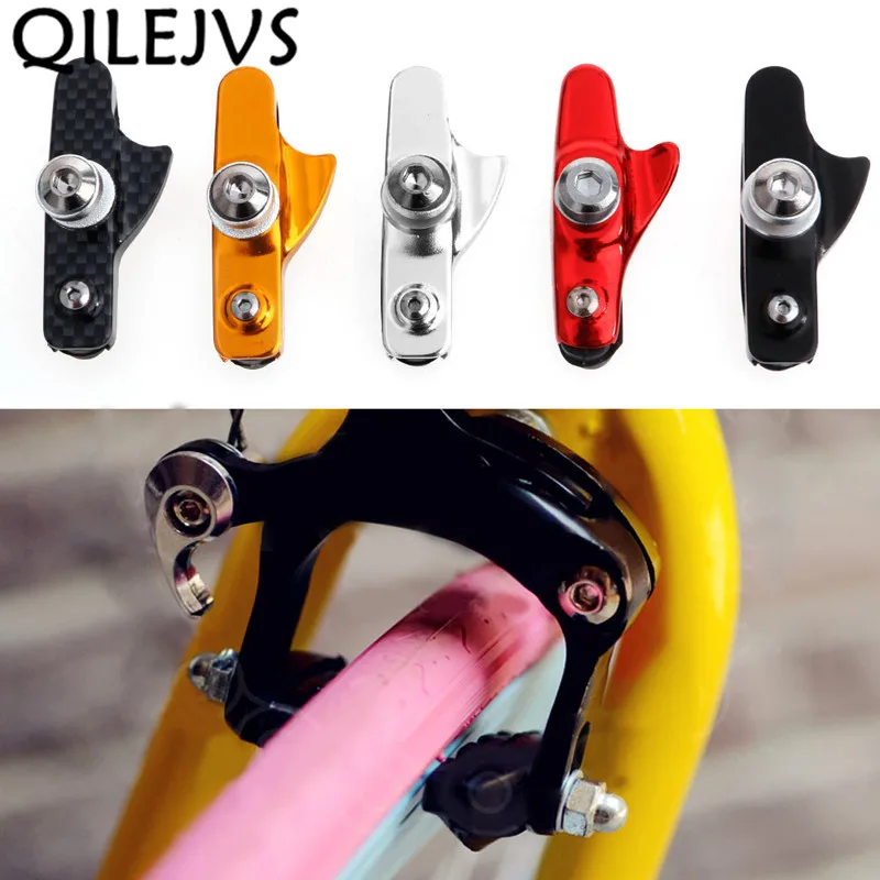 QILEJVS 1 пара MTB Дорожный велосипед Велоспорт V Тормозные колодки держатель резиновые блоки C моллюск