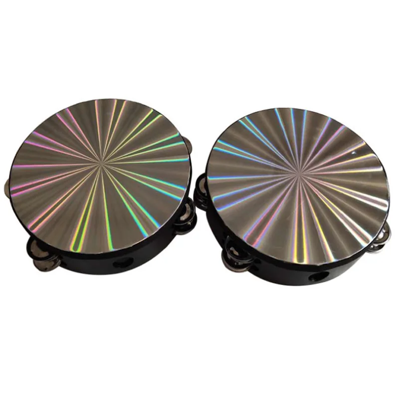 

Band Tambourine Orff Double Row 8 Inches Dancing Singing Accompaniment Quality Gift Music Instrument