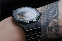 Orologio da uomo di marca di lusso a-piguet 100M impermeabile meccanico AP-3A qualità Tourbillon automatico-audemars-p orologio da polso da uomo